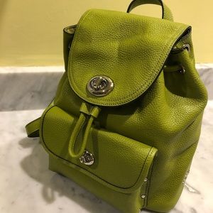 Coach green bag
